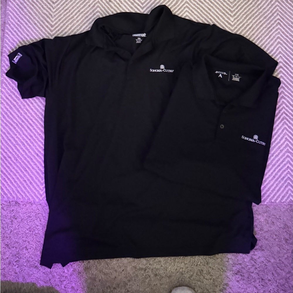 Men's Sonoma-Cutter Black Polo Shirts (2)